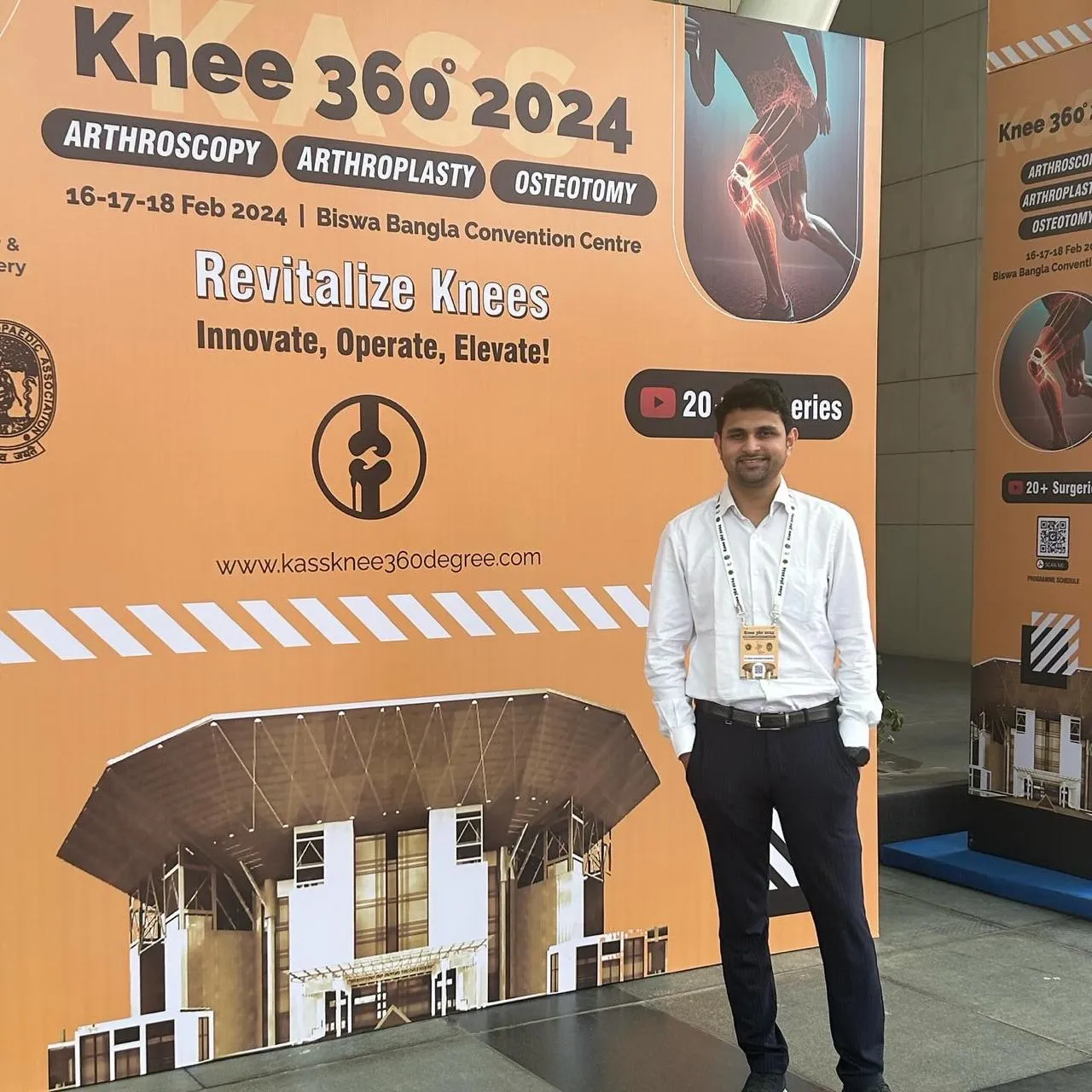 Dr. Karwande at the Knee 360 degree arthroscopy, arthroplasty and osteotomy conference
